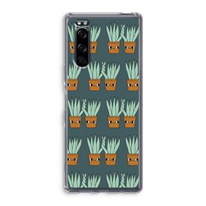 CaseCompany Sansevieria: Sony Xperia 5 Transparant Hoesje