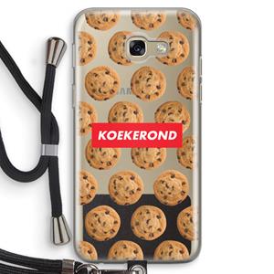 CaseCompany Koekerond: Samsung Galaxy A5 (2017) Transparant Hoesje met koord