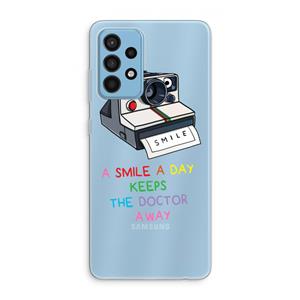 CaseCompany Smile: Samsung Galaxy A52 Transparant Hoesje