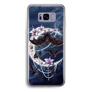 CaseCompany Vleermuizen Maan: Samsung Galaxy S8 Plus Transparant Hoesje