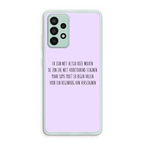 CaseCompany Regenboog: Samsung Galaxy A52s 5G Transparant Hoesje