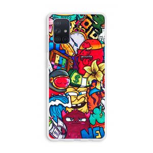 CaseCompany No Rules: Galaxy A71 Transparant Hoesje