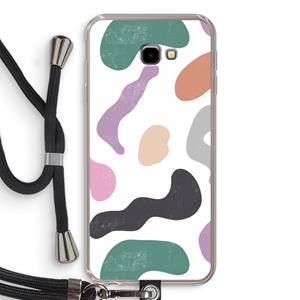 CaseCompany Memphis Shapes: Samsung Galaxy J4 Plus Transparant Hoesje met koord