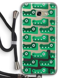 CaseCompany Crocs: Samsung Galaxy A5 (2017) Transparant Hoesje met koord