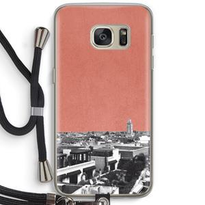 CaseCompany Marrakech Skyline : Samsung Galaxy S7 Transparant Hoesje met koord