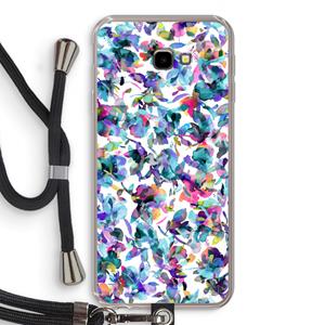 CaseCompany Hibiscus Flowers: Samsung Galaxy J4 Plus Transparant Hoesje met koord