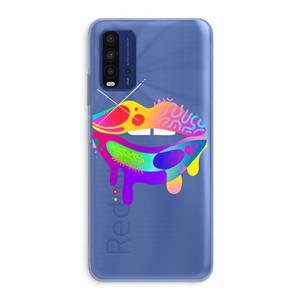 CaseCompany Lip Palette: Xiaomi Redmi 9T Transparant Hoesje