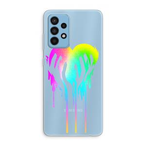 CaseCompany Hold My Heart: Samsung Galaxy A52 Transparant Hoesje
