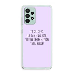 CaseCompany Tequila: Samsung Galaxy A52s 5G Transparant Hoesje