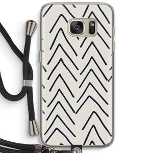 CaseCompany Marrakech Arrows: Samsung Galaxy S7 Transparant Hoesje met koord