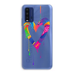 CaseCompany Melts My Heart: Xiaomi Redmi 9T Transparant Hoesje