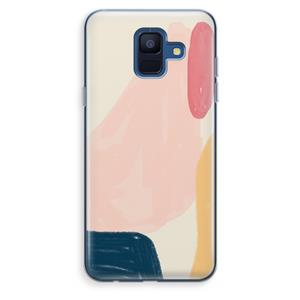 CaseCompany Saturday Flow: Samsung Galaxy A6 (2018) Transparant Hoesje