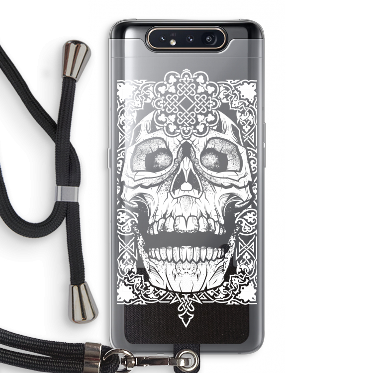 CaseCompany Seek & Destroy: Samsung Galaxy A80 Transparant Hoesje met koord