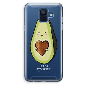 CaseCompany Avocuddle: Samsung Galaxy A6 (2018) Transparant Hoesje