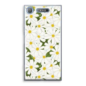 CaseCompany Summer Daisies: Sony Xperia XZ1 Transparant Hoesje