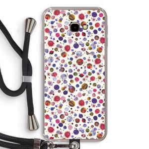 CaseCompany Planets Space: Samsung Galaxy J4 Plus Transparant Hoesje met koord