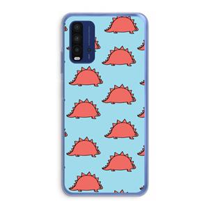 CaseCompany Dinosawrr: Xiaomi Redmi 9T Transparant Hoesje