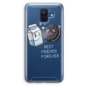 CaseCompany Best Friend Forever: Samsung Galaxy A6 (2018) Transparant Hoesje