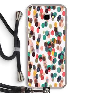CaseCompany Tropical Dots: Samsung Galaxy J4 Plus Transparant Hoesje met koord