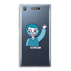 CaseCompany Zwaai: Sony Xperia XZ1 Transparant Hoesje