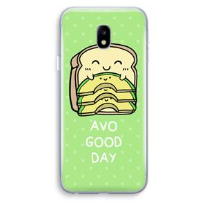 CaseCompany Avo Good Day: Samsung Galaxy J3 (2017) Transparant Hoesje