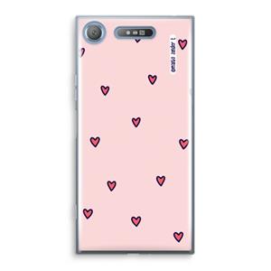CaseCompany Hartjes: Sony Xperia XZ1 Transparant Hoesje