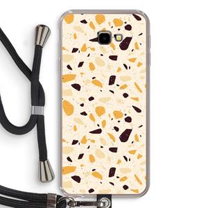 CaseCompany Terrazzo N°13: Samsung Galaxy J4 Plus Transparant Hoesje met koord