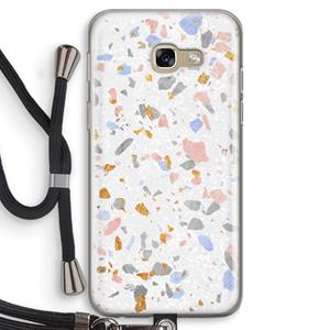 CaseCompany Terrazzo N°8: Samsung Galaxy A5 (2017) Transparant Hoesje met koord