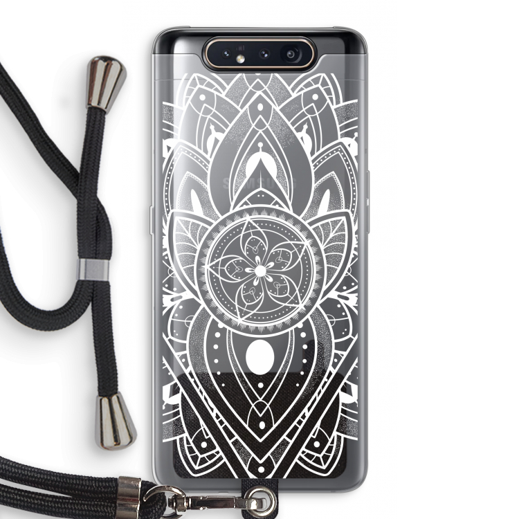 CaseCompany It's Complicated: Samsung Galaxy A80 Transparant Hoesje met koord