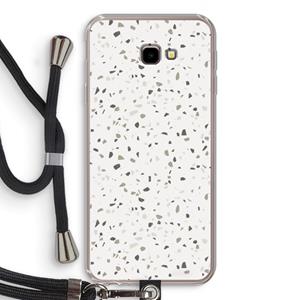 CaseCompany Terrazzo N°14: Samsung Galaxy J4 Plus Transparant Hoesje met koord