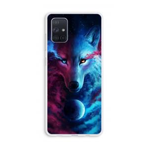 CaseCompany Where Light And Dark Meet: Galaxy A71 Transparant Hoesje