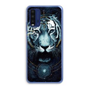 CaseCompany Darkness Tiger: Xiaomi Redmi 9T Transparant Hoesje