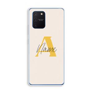 CaseCompany Amber Script: Samsung Galaxy Note 10 Lite Transparant Hoesje