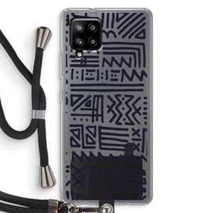 CaseCompany Marrakech print: Samsung Galaxy A42 5G Transparant Hoesje met koord