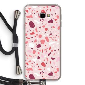 CaseCompany Terrazzo N°15: Samsung Galaxy J4 Plus Transparant Hoesje met koord