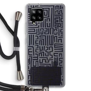 CaseCompany Moroccan Print: Samsung Galaxy A42 5G Transparant Hoesje met koord