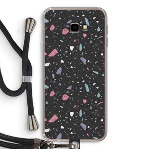 CaseCompany Terrazzo N°16: Samsung Galaxy J4 Plus Transparant Hoesje met koord