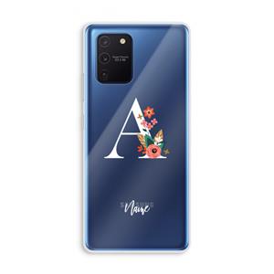 CaseCompany Pink Bouquet: Samsung Galaxy Note 10 Lite Transparant Hoesje