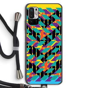 CaseCompany Skew Bee 1: Xiaomi Redmi Note 10 5G Transparant Hoesje met koord