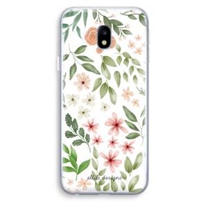 CaseCompany Botanical sweet flower heaven: Samsung Galaxy J3 (2017) Transparant Hoesje