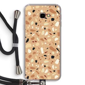 CaseCompany Terrazzo N°17: Samsung Galaxy J4 Plus Transparant Hoesje met koord