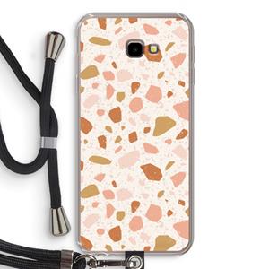 CaseCompany Terrazzo N°18: Samsung Galaxy J4 Plus Transparant Hoesje met koord