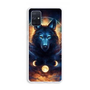 CaseCompany Wolf Dreamcatcher: Galaxy A71 Transparant Hoesje