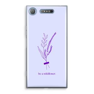 CaseCompany Be a wildflower: Sony Xperia XZ1 Transparant Hoesje