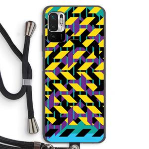 CaseCompany Skew Bee 3: Xiaomi Redmi Note 10 5G Transparant Hoesje met koord
