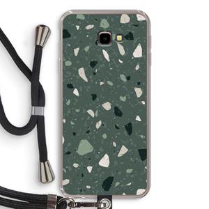CaseCompany Terrazzo N°19: Samsung Galaxy J4 Plus Transparant Hoesje met koord
