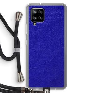 CaseCompany Majorelle Blue: Samsung Galaxy A42 5G Transparant Hoesje met koord