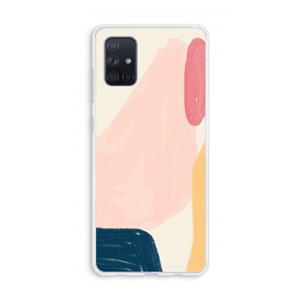 CaseCompany Saturday Flow: Galaxy A71 Transparant Hoesje