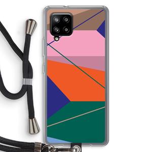 CaseCompany Gestalte 1: Samsung Galaxy A42 5G Transparant Hoesje met koord