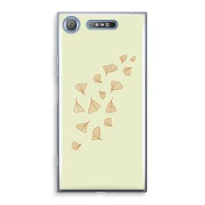 CaseCompany Falling Leaves: Sony Xperia XZ1 Transparant Hoesje